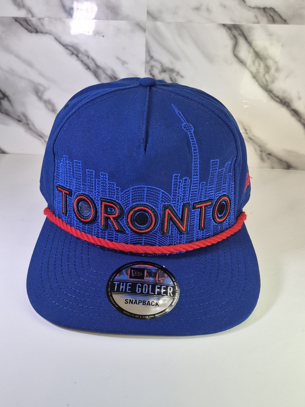 Toronto Blue Jays Colors City Skyline New Era The Golfer Snapback Hat